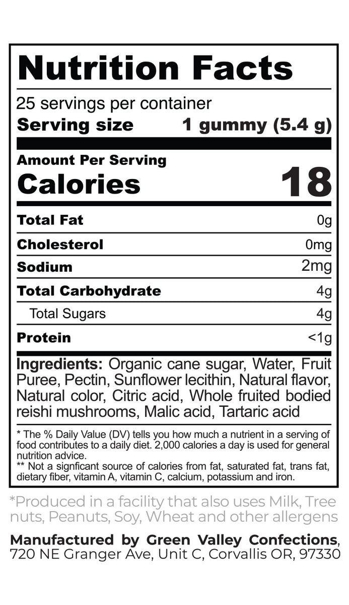 Reishi Mushroom Infused Gummies Blackberry Lemonade Get Hyphae