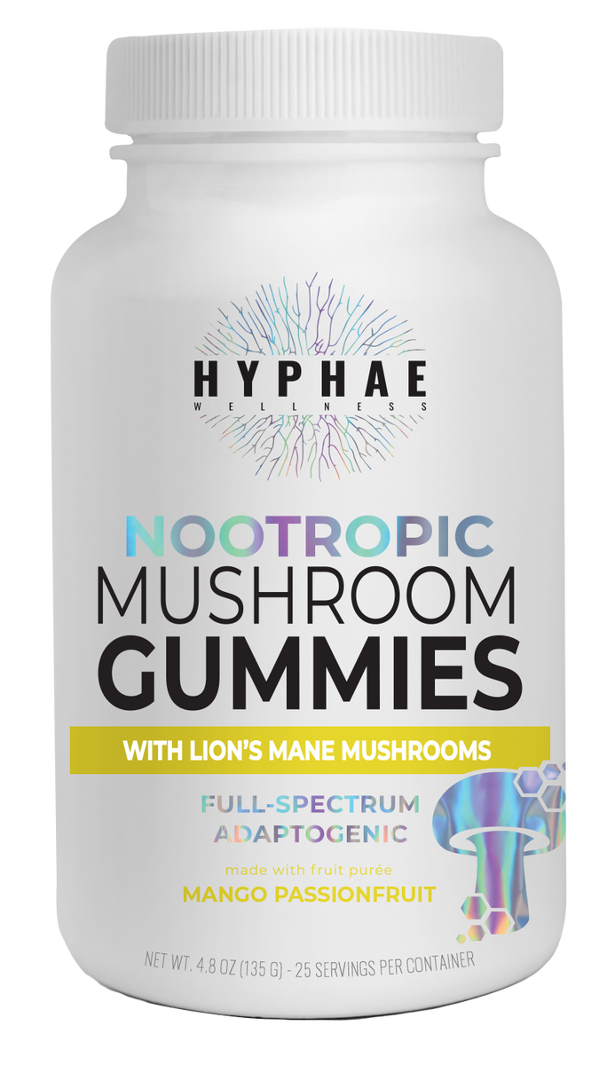Lion's Mane Mushroom Infused Gummies 10 serving - Mango Passion Fruit main image 1